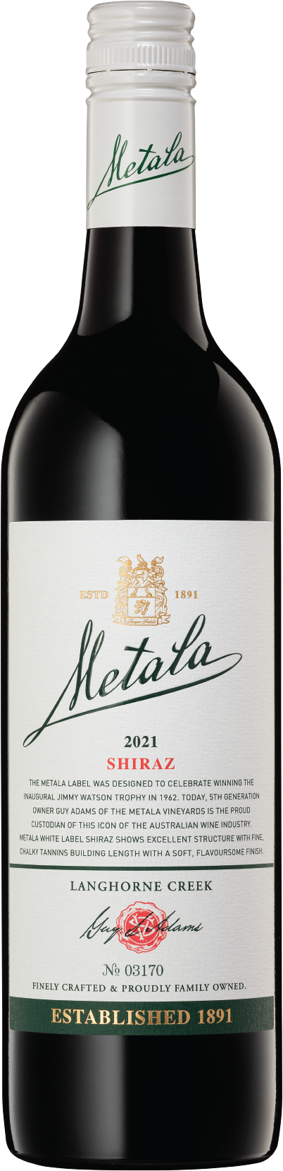 Metala Shiraz 2022 Langhorne Creek